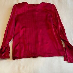 Chic Crimson Women's Blouse